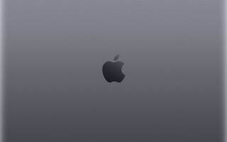 Apple logo gray ipad air - a black apple logo free wallpaper