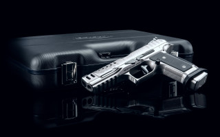 Gun case reflection precisionism puzzle - xf iq4 free wallpaper