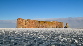 Large rock ocean ice sky - the ocean water free wallpaper
