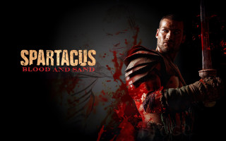 Spartacus blood sand poster armor - a man holding free wallpaper