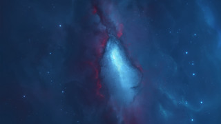 Space aurora nebula moon stars - nebula free wallpaper for desktop