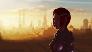Futuristic city sunset afrofuturism ruins - mass effect free wallpaper for desktop