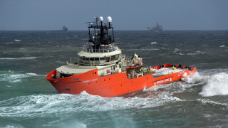 Large boat ocean waves ship - superflat free wallpaper