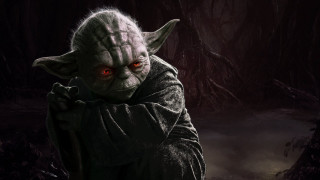 Yoda dark forest red eyes - a dark forest free wallpaper