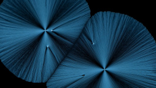 Blue umbrellas dark sky generative - particle free wallpaper for desktop
