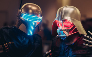 Helmet lights mask cyberpunk antipodeans - josan gonzale and dan mumford free wallpaper