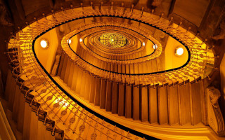 Spiral staircase clock ceiling lights - a spiral staircase free wallpaper