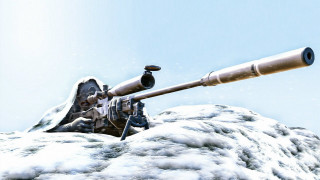 Metal vehicle gun snow mountain - a large metal object free wallpaper
