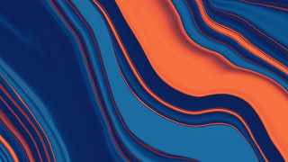 Blue orange waves curves red - wavy line free wallpaper