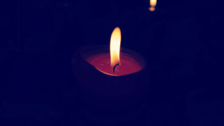 Lit candle gothic art night - a candle free wallpaper