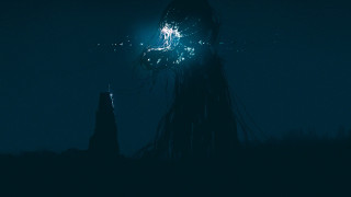 Clocktower fireworks night starry sky - a tower free wallpaper