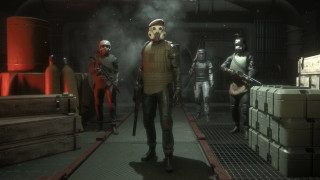 Gas masks crew room crates - the ceiling free wallpaper