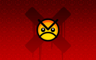 Sad face crossed chest red - a sad face free wallpaper