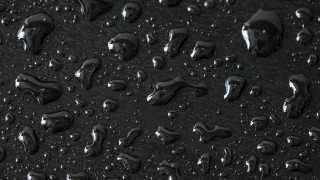 Black water drops 3d photorealism - high free wallpaper