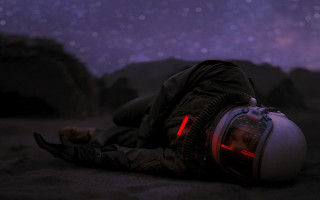 Person starry sky helmet space - amir zand free wallpaper