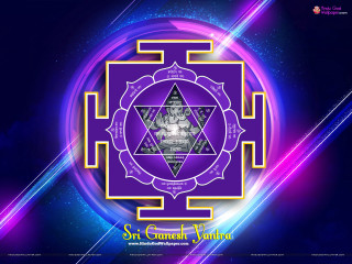 Purple yellow sri garuda symbol - sacred free wallpaper