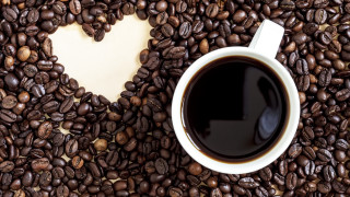 Coffee cup beans heart cookie - cookie free wallpaper