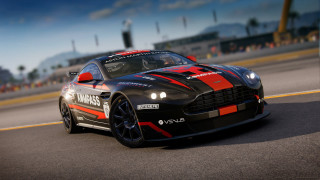 Black red sports car race - a race track free wallpaper