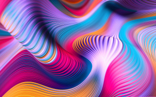 Colorful abstract wavy lines curves 3 - wavy line free wallpaper
