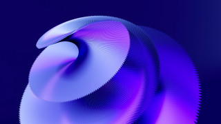 Blue purple abstract circular raytraced - the top of the image free wallpaper