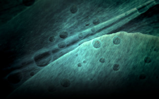 Cellphone waterdroplets black green raytraced - c4d free wallpaper