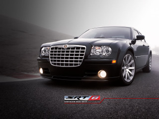 Black car driving fog road - the front free wallpaper for desktop