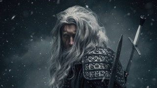 Longhair sword snow falling epic - his hand in free wallpaper