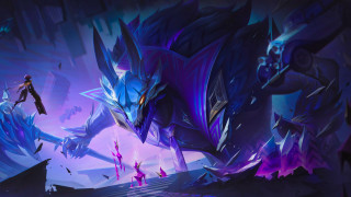 Man dragon purple blue glowing - a giant dragon free wallpaper