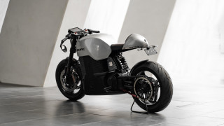 White motorcycle cybernetics panfuturism dahlov - a room free wallpaper