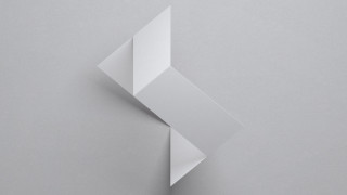 White abstract shape angular greyscale - a white object free wallpaper