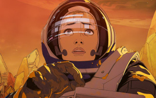 Space suit woman sunset orange - fi fi fi fi fi fi fi fi fi fi fi fi fi fi fi fi fi fi fi fi fi fi fi fi fi fi fi fi fi fi fi fi fi fi free wallpaper