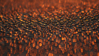 Water drops autumn fire embers - a surface of water free wallpaper