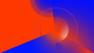 Blue red circles manessier triadic - a circular design free wallpaper for desktop