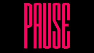 Pink black pause logo kitsch - carles delclaux i free wallpaper