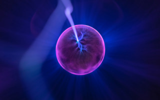 Purple plasma mandelbrot moon sky - a purple object free wallpaper