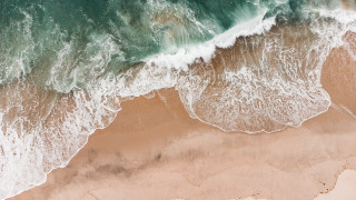 Beach waves person water ocean - the water below free wallpaper