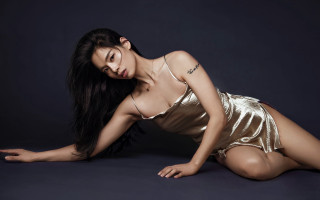 Gold dress chen lu elegant 2 - chen lu free wallpaper