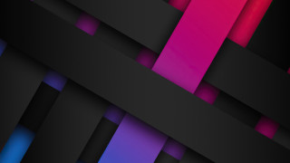 Black pink lines geometric 3d - line free wallpaper for desktop