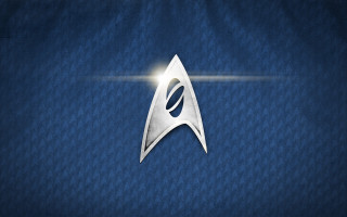 Star trek logo blue background - a star trek logo free wallpaper