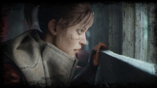 Woman knife bloody face profile - ada hill walker free wallpaper