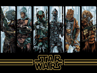 Star wars characters group bars - the character free wallpaper