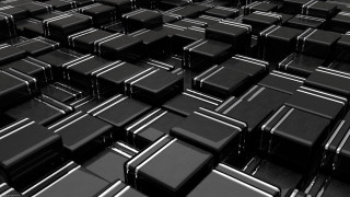 Black white identical objects room - a large group free wallpaper