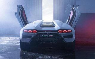 White car doors open fog - its door free wallpaper