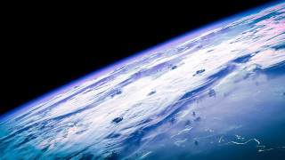 Earth horizon space blue matte - the earth free wallpaper