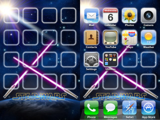 Star wars themed keyboard space - a keyboard free wallpaper