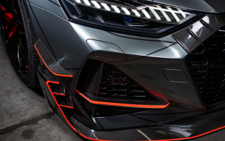 Car front red stripe black - futurism free wallpaper