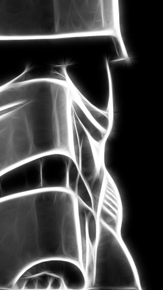 Star wars helmet black white 3 - helmet free wallpaper for mobile