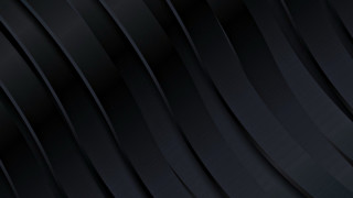 Black wavy design white background - generative free wallpaper for desktop