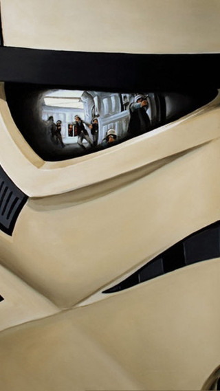 Star wars helmet reflection person - helmet free wallpaper