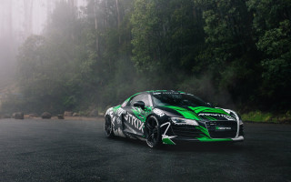 Green black sports car forest 2 - andrew stevovich free wallpaper